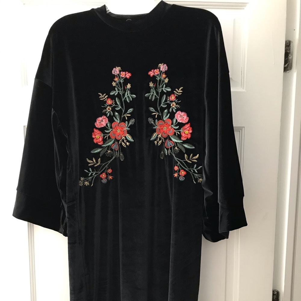 Zara velvet tunic dress.